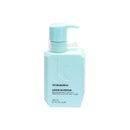 淺藍色方形按壓瓶，KEVIN MURPHY受損修復髮膜200ml，簡約現代設計.