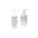 MALIN+GOETZ 白色瓶身身體及手部潔膚露，250ml，帶有灰色文字標籤和白色按壓瓶蓋.