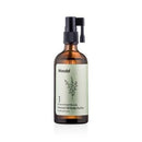 Masdo瑪斯朵油屑頭皮菁露100ml，棕色玻璃瓶配黑色噴頭，簡約植物圖案標籤.