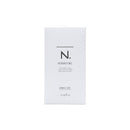 白色簡約包裝盒，正面印有黑色N.及KERATINE字樣，Napla品牌標誌位於底部.