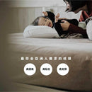 白色極光水母枕，柔軟透氣設計，適合側睡兒童使用.