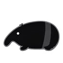 黑白馬來貘造型軟式珪藻土吸水地墊，簡約可愛風格.