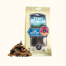 ZIWI巔峰天然羊肚潔牙骨80g，透明包裝顯示乾燥羊肚形狀狗零食.