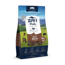 藍色包裝ZIWI巔峰經典牛肉貓糧1公斤，牧場背景設計，焦點鮮肉成份96%標示.
