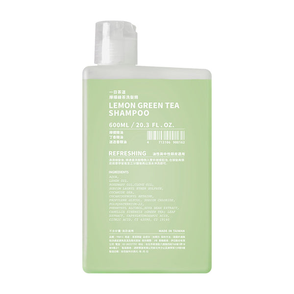 【一日茶道】 檸檬綠茶洗頭水 600ml  MIT 台灣製造
